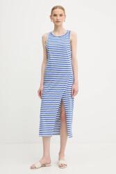 Benetton pamut ruha lila, midi, egyenes, 3W0C5V02F - lila M