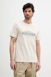 Tommy Hilfiger pamut póló - bézs M - answear - 15 490 Ft