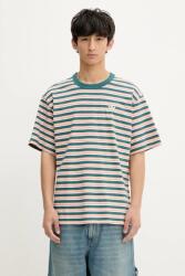 adidas Originals pamut póló Stripe Tee zöld, mintás, KB8357 - zöld M