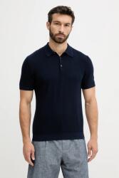 United Colors of Benetton pamut póló sötétkék, sima, 1198U301H - sötétkék S