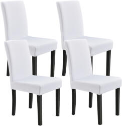 [neu. haus] Huse pentru scaun W4 set 4 buc poliester/elastan alb [neu. haus] HausGarden Leisure