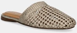 Tommy Hilfiger papucs CROCHET METALLIC LEATHER MULE sárga, FW0FW08606 - arany Női 39