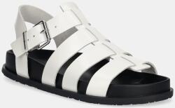 Tommy Jeans bőr szandál TJW FISHERMAN PATENT SANDAL bézs, EN0EN02874 - fehér Női 41
