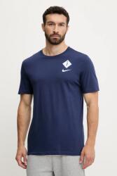 Nike pamut póló Detroit Tigers sötétkék, mintás, N199-44B-DG-SAZ - sötétkék M