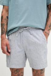 Abercrombie & Fitch vászonkeverék rövidnadrág sötétkék, KI128-5060 - sötétkék L