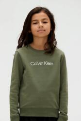 Calvin Klein gyerek melegítőfelső pamutból zöld, nyomott mintás, IU0IU00680 - zöld 164 - answear - 28 990 Ft