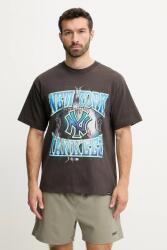 47 brand pamut póló MLB New York Yankees szürke, nyomott mintás, BB017TMKBRU643626C9 - szürke L