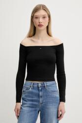 Tommy Hilfiger hosszú ujjú "cold shoulder" fazonú, fekete, DW0DW20919 - fekete XL