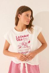 Women'Secret pamut póló fehér, 3279713 - fehér XS