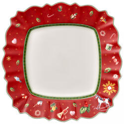 Villeroy & Boch Toy's Delight lapostányér szögletes piros 28x28cm (1485852626)