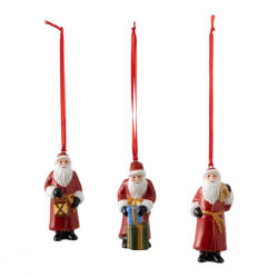 Villeroy & Boch Nostalgic Ornaments 3 db-os karácsonyfadísz, mikulás kifutó termék (1483316687)