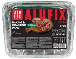 ALUFIX Alumínium grilltálca, 33x26 cm, 3 db, ALUFIX (TROPFGUNINEW)