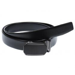 CK LEATHER Curea din piele pentru barbati, catarama metalica fara ac, latime 3.5 cm, lungime reglabila, negru - LS232NNS - ellegant