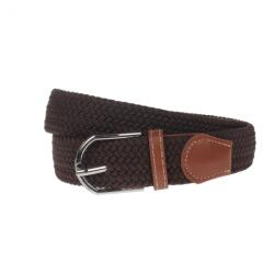 NANO BELTS Curea elastica, casual, latime 3.5 cm, maro inchis - NB036 - ellegant
