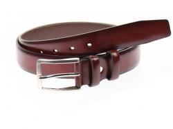 KALEWENSEN Curea barbati eleganta, din piele naturala visinie 3.5 cm - DR1320VIS - ellegant