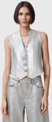 AllSaints pamut mellény ANDREA ezüst, átmeneti, W127PC - ezüst 40