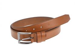 ClK LEATHER Curea barbati eleganta, cusuta, din piele naturala maro 3cm CLK100Mala CLK100M - ellegant