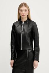 HUGO bőrdzseki - fekete M - answear - 118 990 Ft