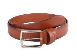 Serenia Lux Curea Barbati Eleganta, Cusuta, Din Piele Naturala Maro 3.4 Cm - 00001394md - ellegant