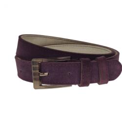 Cleja Curea barbati, casual-eleganta, din piele naturala intoarsa, latime 3.5 cm, violet - CL008 - ellegant