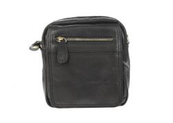 Rorockjeans Borseta de umar barbati din piele naturala neagra - RJ093N - ellegant