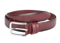 Serenia Lux Curea barbati eleganta, din piele naturala, visinie 3.4 cm - 00002283VIS - ellegant