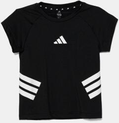 Adidas gyerek póló fekete, nyomott mintás, JJ0995 - fekete 128