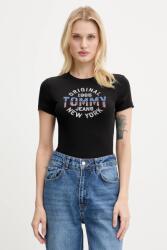 Tommy Jeans t-shirt fekete, DW0DW21421 - fekete M