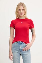 Tommy Jeans pamut póló piros, DW0DW21422 - piros L