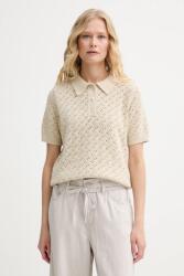 Levi's pamut póló LAVENDER POINTELLE POLO bézs, 0012V - bézs S