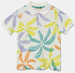 Benetton gyerek pamut póló fehér, mintás, 36Y4G300Y - fehér 116
