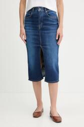 Pepe Jeans farmer szoknya midi, ceruza fazonú, PL9011865FB - kék S