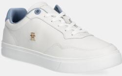 Tommy Hilfiger bőr sportcipő ESSENTIAL ELEVATED COURT SNEAKER bézs, FW0FW08680 - fehér Női 40