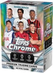 Topps 2024-25 Topps Chrome UCC UEFA Club Competitions Soccer Flagship BLASTER box - focis kártya doboz