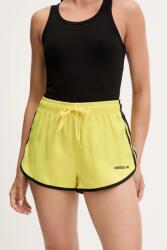 adidas Originals rövidnadrág Sprinter Shorts sárga, nyomott mintás, magas derekú, JD3611 - sárga XS