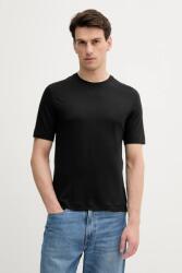 Sisley t-shirt fekete, sima, 361VS104K - fekete L