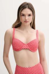 Rip Curl bikini felső rózsaszín, enyhén merevített kosaras, 0NDWSW - rózsaszín XS