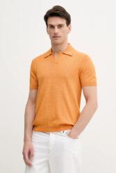United Colors of Benetton poló narancssárga, melange, 115RK301I - narancssárga L