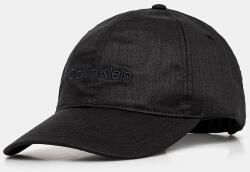 Calvin Klein baseball sapka fekete, nyomott mintás, LV04D5024G - fekete Univerzális méret