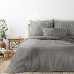 Etno pamut ágyneműhuzat Acélszürke/világosszürke 220x200 cm - 70x80 cm 2db (404883)
