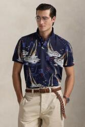 Ralph Lauren pamut póló sötétkék, mintás, 710971785 - sötétkék XXL