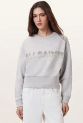 AllSaints pamut melegítőfelső SEPARO szürke, nyomott mintás, W215JC - szürke L