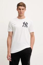 Nike pamut póló New York Yankees fehér, nyomott mintás, N199-10A-NK-9UX - fehér M