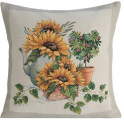 Napraforgós gobelin párnahuzat Natúr 45x45 cm (454428)