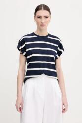Tommy Hilfiger pamut póló sötétkék, WW0WW45628 - sötétkék M