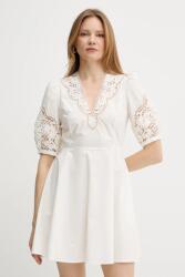 TWINSET pamut ruha bézs, mini, harang alakú, 251TT2334 - bézs 36