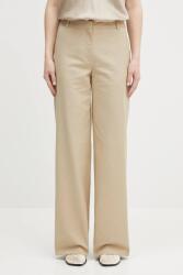 APC A. P. C. pamut nadrág pantalon margaret női, bézs, magas derekú széles, COHFU. F08476 - bézs 38 - answear - 114 990 Ft