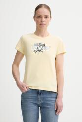 Levi's pamut póló THE PERFECT TEE sárga, 17369 - sárga M