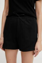Armani Exchange pamut rövidnadrág fekete, sima, magas derekú, XW000502 AF12804 - fekete M