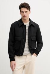 BOSS gyapjú keverék dzseki - fekete 50